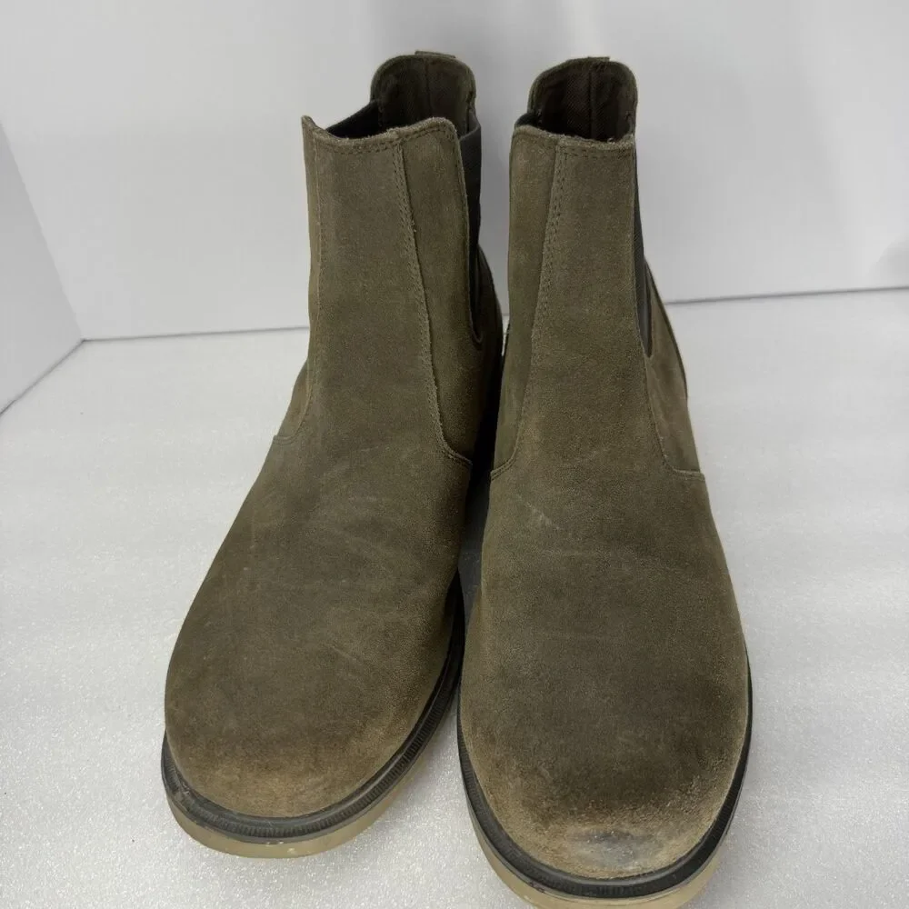 Sorel Chelsea Boots Mens Size 13 Brown Gray Suede Waterproof Winter NM4900-246
